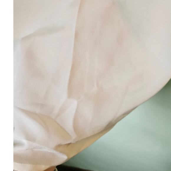 VINTAGE Starington 1980s 80s Twee Coquette White Blouse w/ Scallop Trim Size 10 - Picture 8 of 12